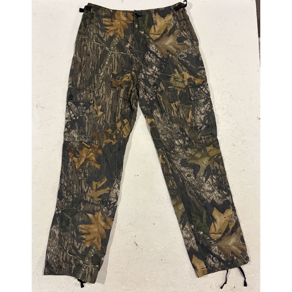 Cabelas Mens 34 Reg Realtree Camo Cargo Hunting Pants Adjustable‎ Waist 931528